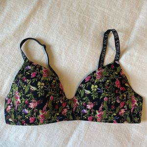 Victoria’s Secret Floral T-Shirt Lightly Lined Wireless Bra